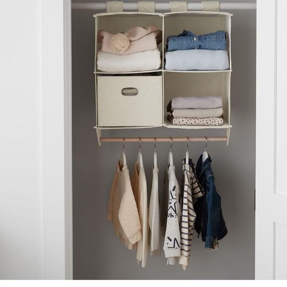 POTTERY Barn Double bar hanging closet organizer - Picture 9 of 9